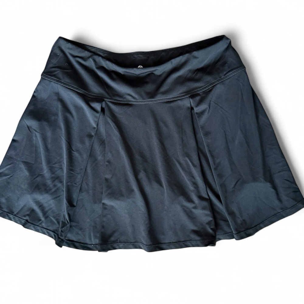 Women’s Black Athletic Skort Size M Built-In Shorts Golf Running Gym Tennis Golf